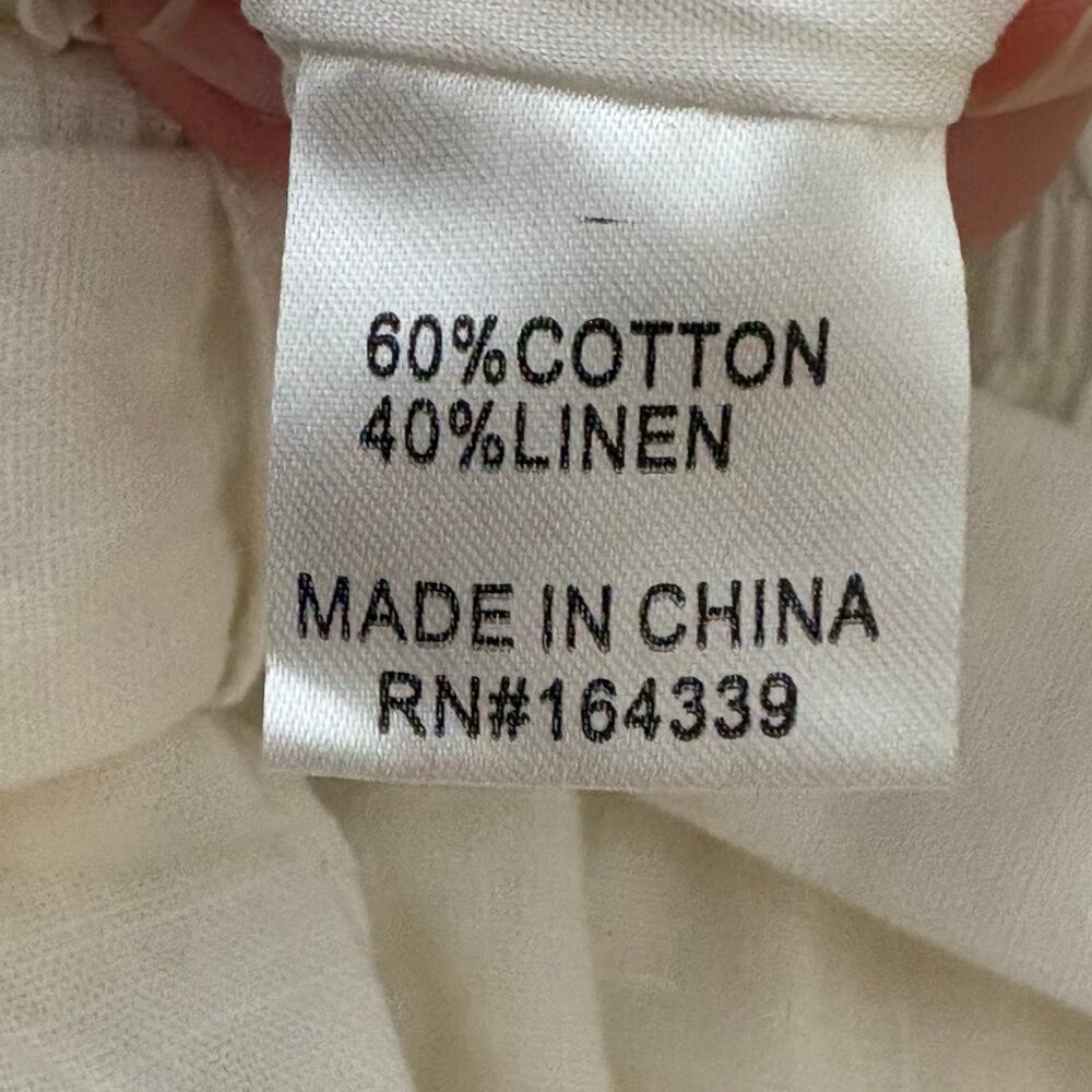 Petal & Pup Cotton Linen Breezy Flared Wide Leg Lightweight Summer Pants Size 4 - Picture 6 of 11